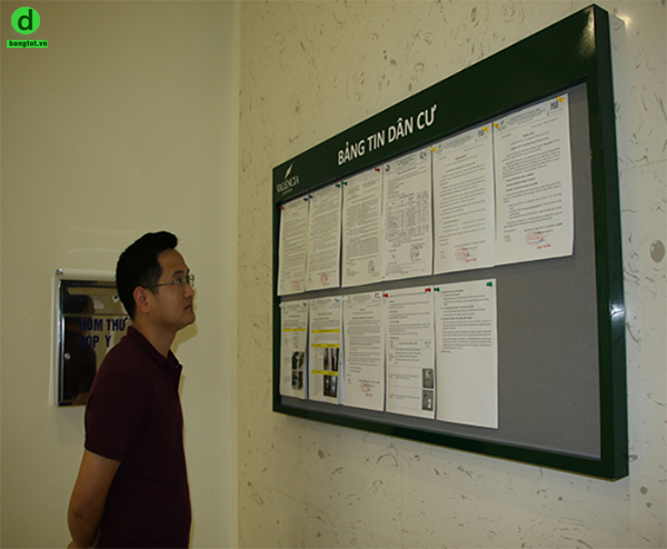 Bảng thông tin treo tường dùng cho các tòa nhà, chung cư