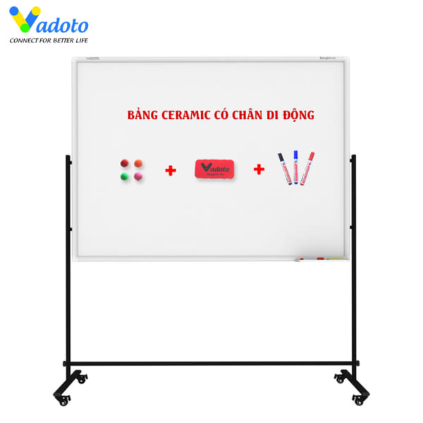 bảng ceramic di động mặt trắng
