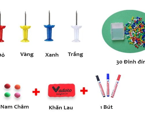 phụ kiện bảng combo từ trắng