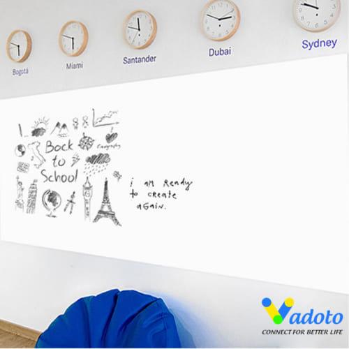 Bảng từ trắng dán tường không khung