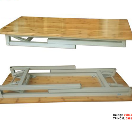 Bàn chân gấp mặt gỗ tự nhiên gấp gọn dễ dàng