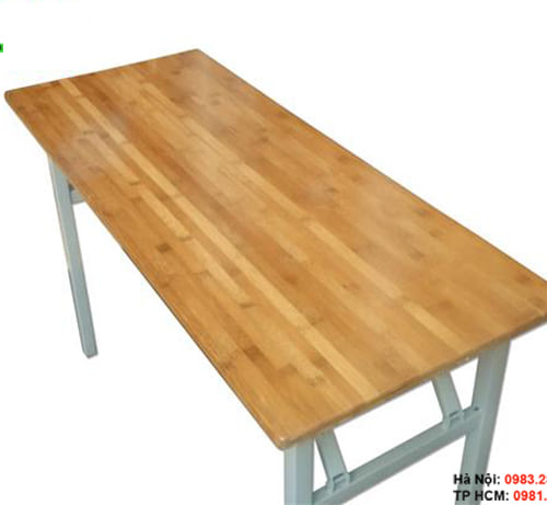 Bàn gấp chân sắt