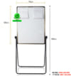 Bảng flipchart chân gấp chữ U