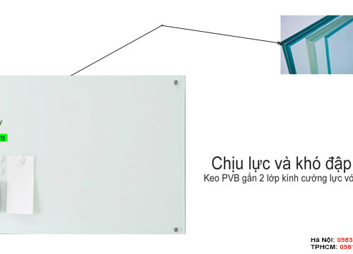 Bảng kính từ treo tường