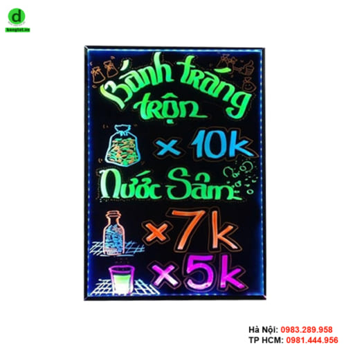 Bảng menu huỳnh quang giúp cửa hàng bạn luôn đông nghịt khách, từ đó tăng doanh số nhanh chóng.