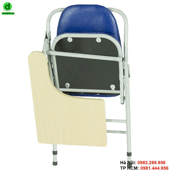 Ghế liền bàn gấp gọn dễ dàng sau khi sử dụng