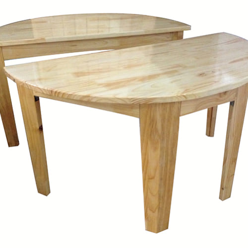 Bàn học trẻ em hình bán nguyệt