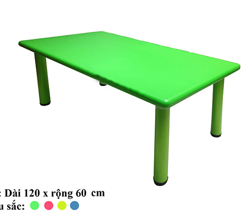 Bàn nhựa đúc hình chữ nhật