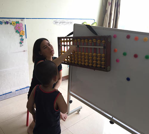 Bảng mầm non di động 2 mặt