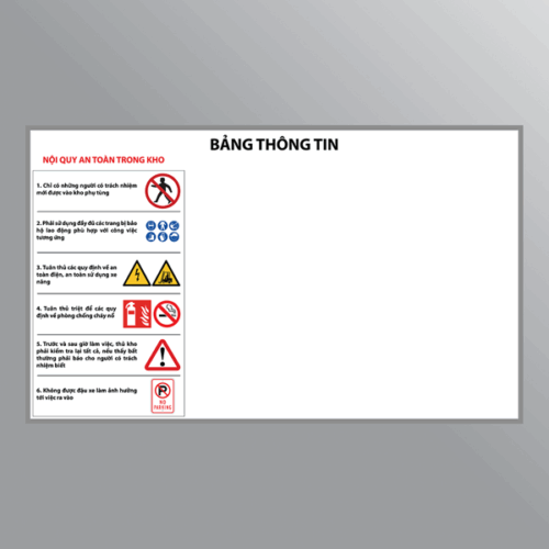 Bảng thông tin an toàn kho