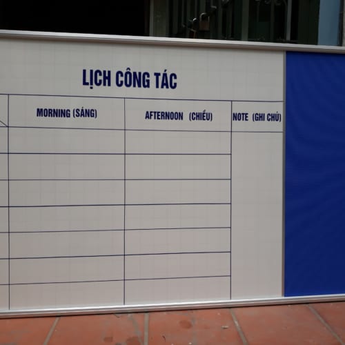 Lắp bảng combo lịch công tác