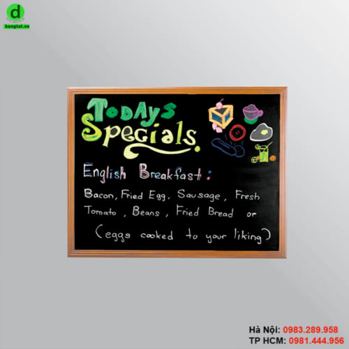 Bảng gỗ menu Elegance