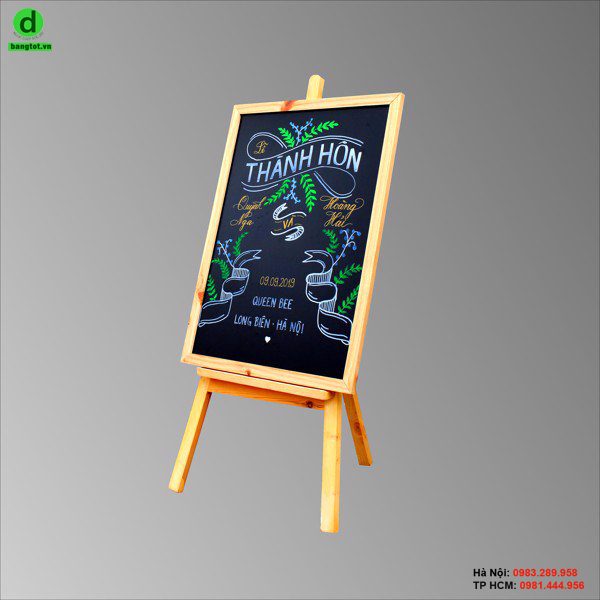 Bảng gỗ menu đen