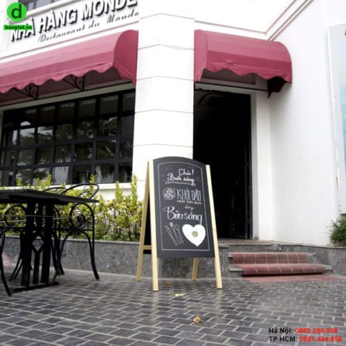 Bảng menu đen viết phấn