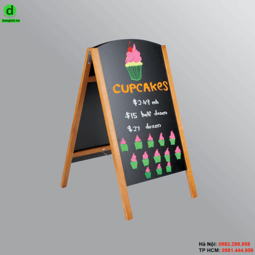 Bảng menu đứng hai mặt Slide Big