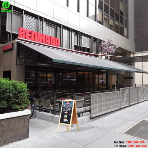 Bảng menu gỗ 2 mặt đứng