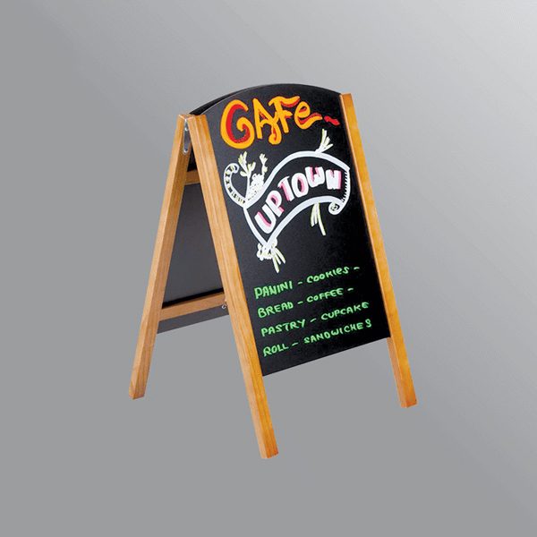 Bảng menu hai mặt đứng