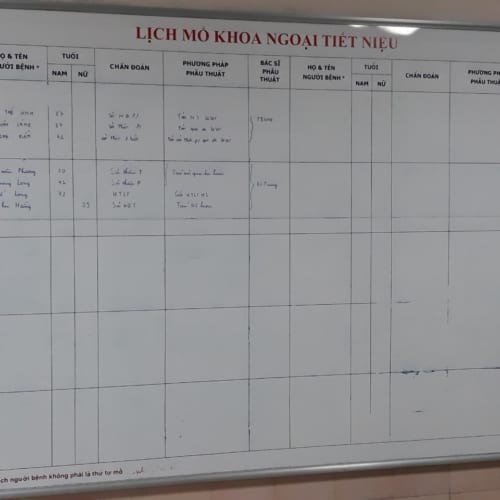 Lắp bảng từ trắng lịch công tác