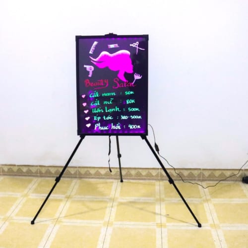 Bảng dạ quang tiệm tóc