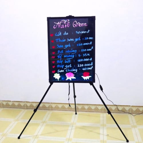 Bảng dạ quang tiệm nail