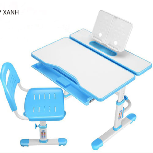 Bàn ghế A7 xanh