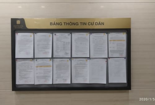 Bảng thông tin cư dân tòa nhà