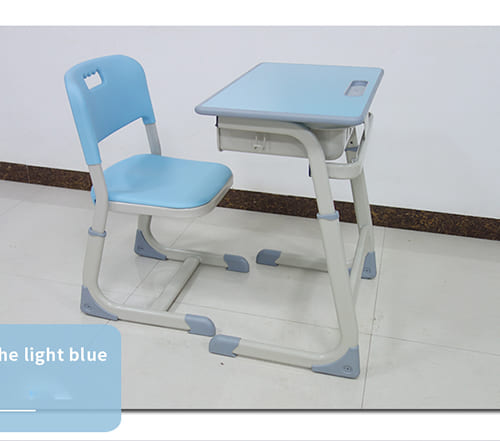 Bàn ghế học sinh màu xanh biển