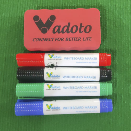 Bộ Bút Viết Bảng Trắng Cao Cấp và Bông Lau VADOTO