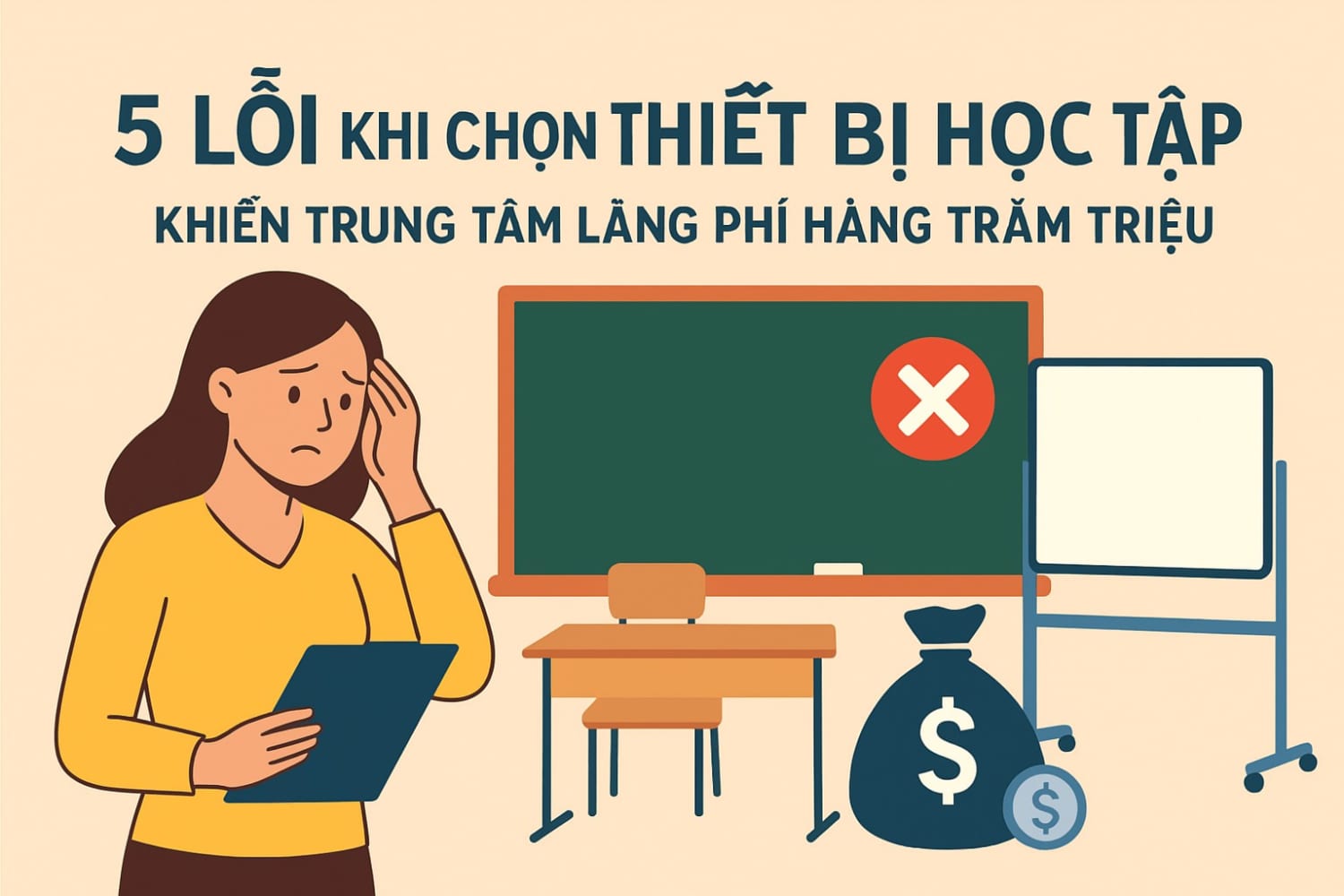 Chọn thiết bị học tập sai tiêu tốn hàng trăm triệu của trung tâm
