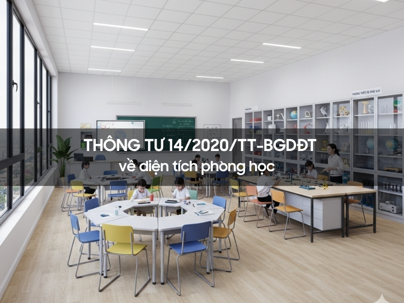Thông tư 14/2020/TT-BGDĐT về diện tích phòng học