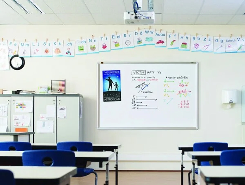 Bảng từ trắng treo tường giúp con yêu việc học hơn